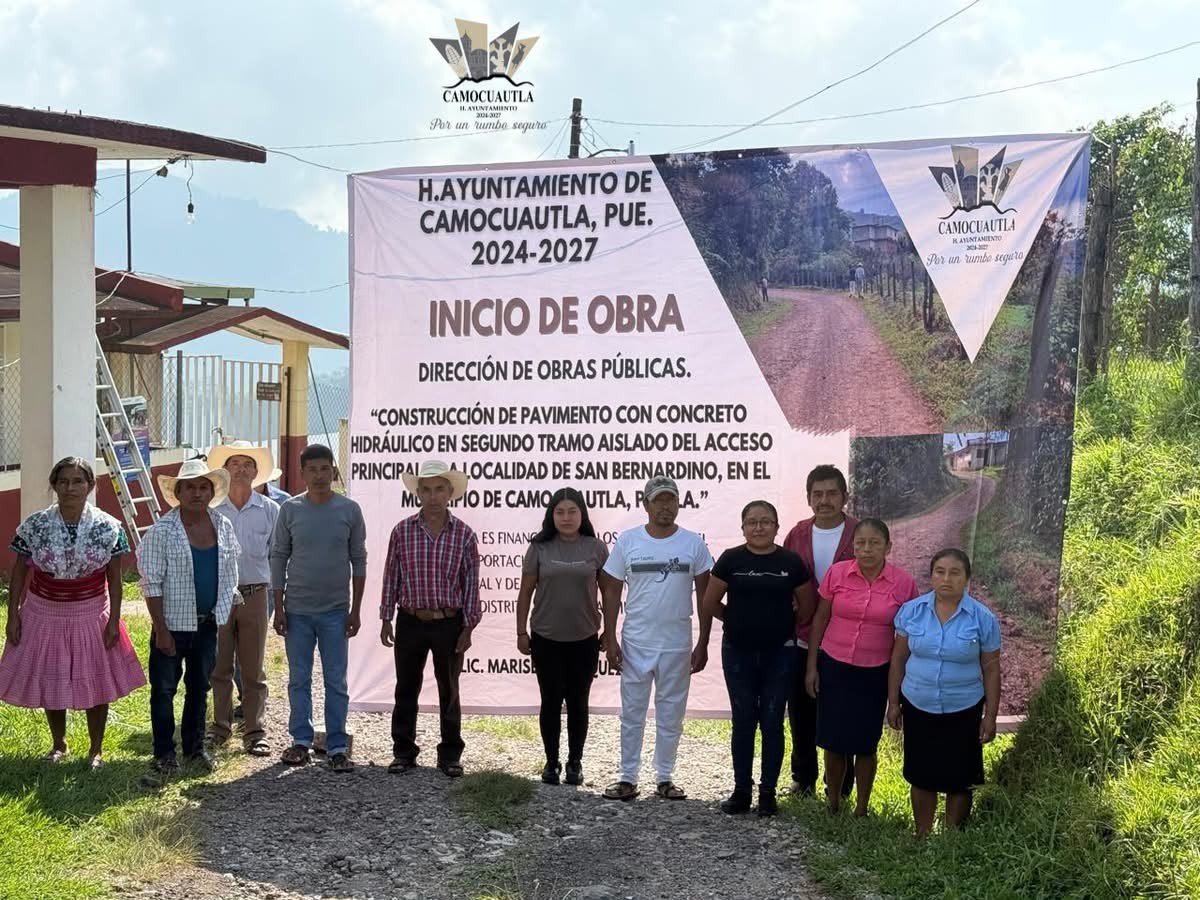 NICIO DE OBRA DENOMINADA: CONSTRUCCIÓN DE PAVIMENTO CON CONCRETO HIDRÁULICO